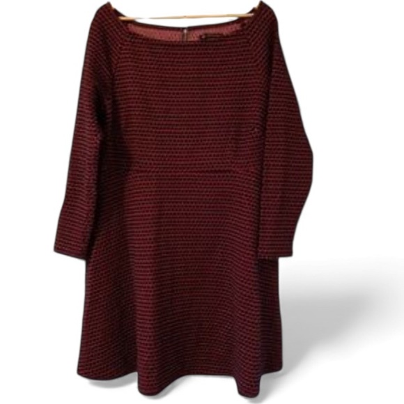 2X Love & Legend Skater Dress with Boat Neck and Exposed Zipper Detail - Picture 13 of 17